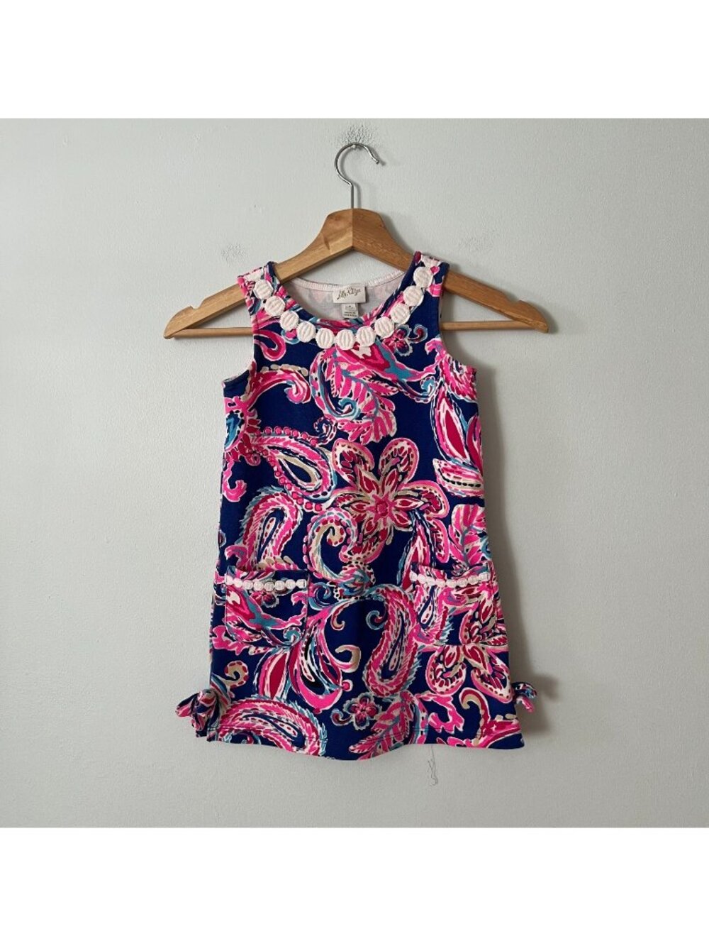 Lilly Pulitzer Little Lilly Knit Shift Dress Multi Flitting About Girl's Size S